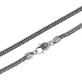 Wholesale S925 Sterling Silver Necklace for Men's Vintage Hand Woven Necklace Punk Rock Hip Hop Jewelry