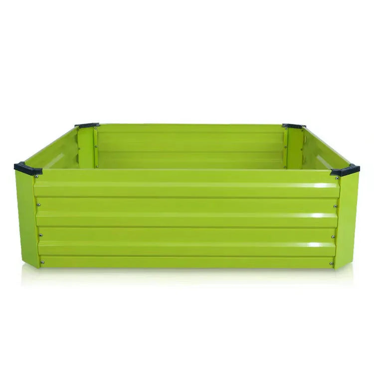 Galvanized Raised Garden Beds Raising Flower Plant Planters Heavy Duty Gardening Vegetables Growing Metal Beds Outdoors