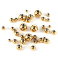 Stainless Steel Beads for Jewelry Making PVD Gold Plated Spacer Beads Waterproof 2/3/4/5/6/8/10 mm Beads Findings