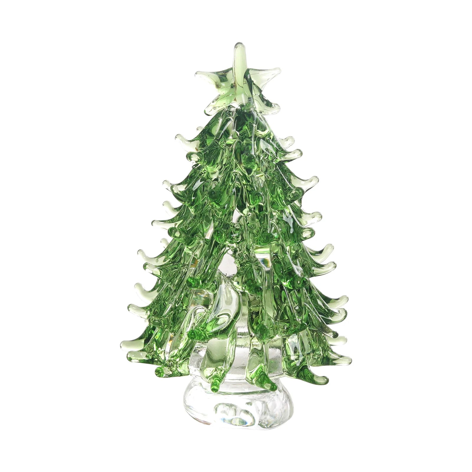 Glass Mini Christmas Tree Crystal Crafts for Christmas Gift  Home Decoration Ornaments Christmas Gift
