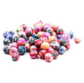 New Products 6mm 8mm 10mm 12mm Polymer Clay Beads Printing Flower Pattern Round Loose Beads Mix Color for Jewelry Making