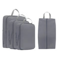 MKW6015 4 Pieces Sets Luggage Divider Bag Foldable Suitcase Organizer Travel Storage Clothes Underwear Shoes Packing Cube Bag