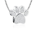 Stainless Steel Dog Paw Cremation Jewel Ashes Memorial Small Animal Charm Pendant Cat Holder Keepsake Sandblast Urn Cremation