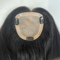 Yefine Full Handtied Raw Silk Base Remy Grade Indian Human Hair Natural Straight 16" 120% Density Wig Closure Toupee