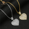Brass Hip Hop Design Iced Out Pendant Unique Big Pendants Hearts for Necklace Making