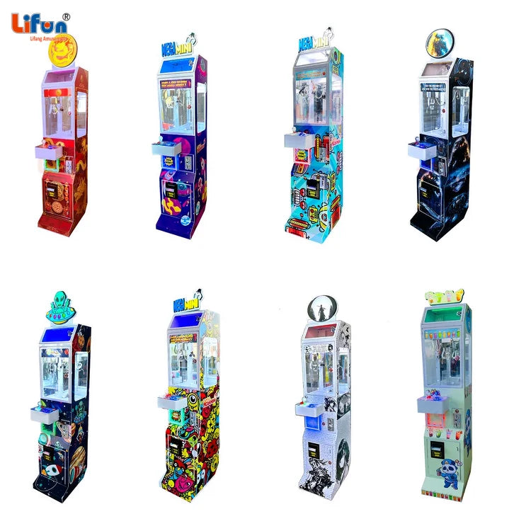 Commercial Lifun Mega Mini Claw Crane Doll Machine Bill Acceptor Prize Locker CE Certified Arcade Prize Game Global Amusement