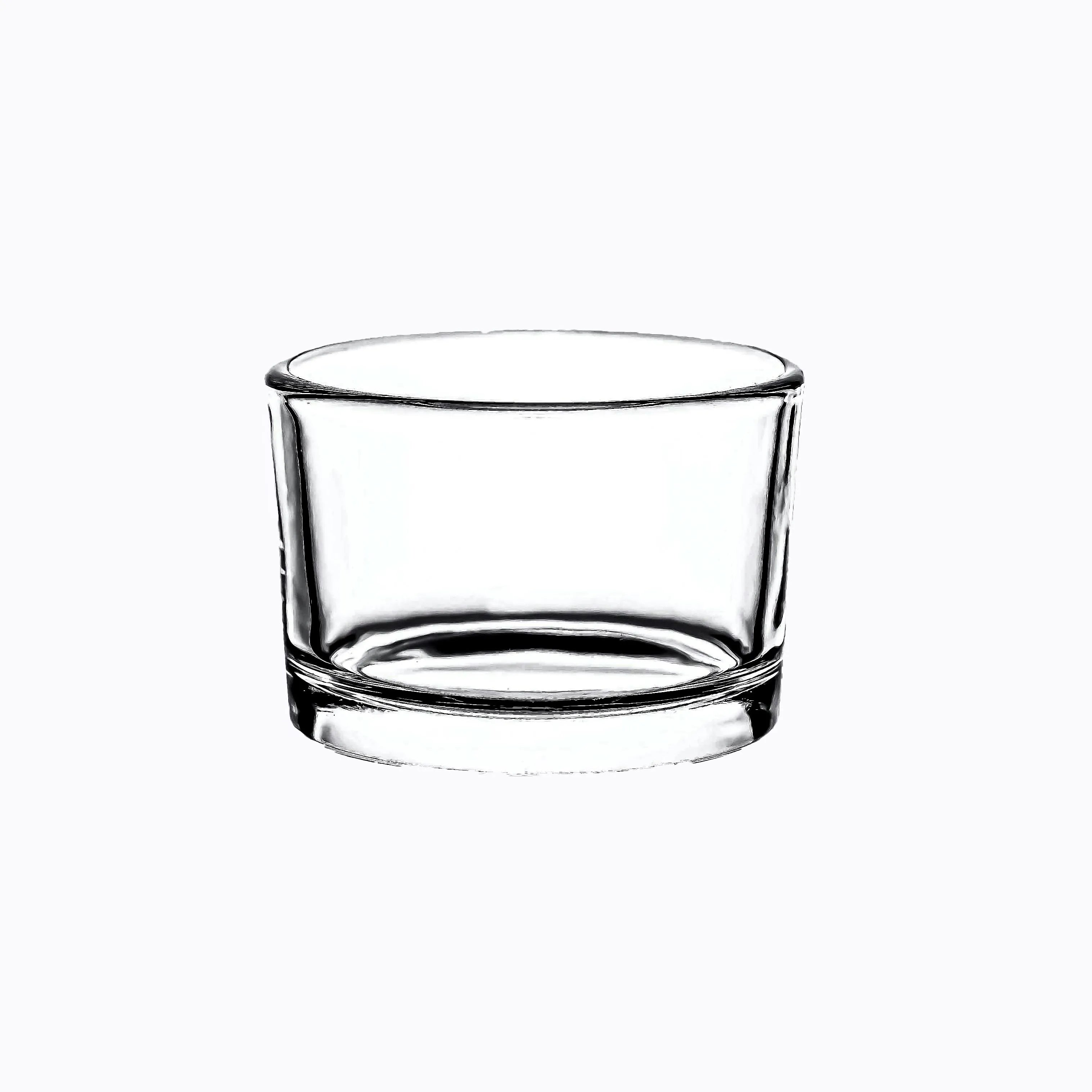 Eco-friendly Clear Glass Candle Jars Candlestick Holders Heat Resistant Weddings Home Decor Valentine's Day Easter Pillar Shape