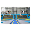 Gymnastic Trampoline Park Gym Zone Professional Trampoline Players Plastic Construction Stainless Steel Springs PVC Leather Pads
