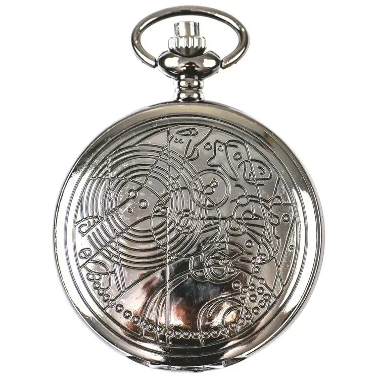 Wholesale Jewelry Necklace Clock Vintage Steampunk Accessories Dr Who Pocket Watch with Chain for Men Gift