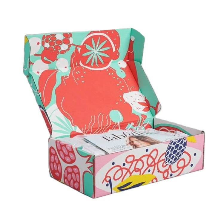 Custom Luxury Corrugated Floral Packaging Gift Box Shipping Aircraft Box for Shoes Clothing Box