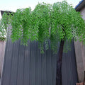 E07592 Outdoor Indoor Decor Fiberglass Ornamental Trees Artificial Salix Plant Green Tree Fake Weeping Willow Tree for Sale