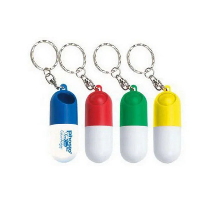 Custom Pill Box Colorful Portable Daily Pill Dispenser Key Chain
