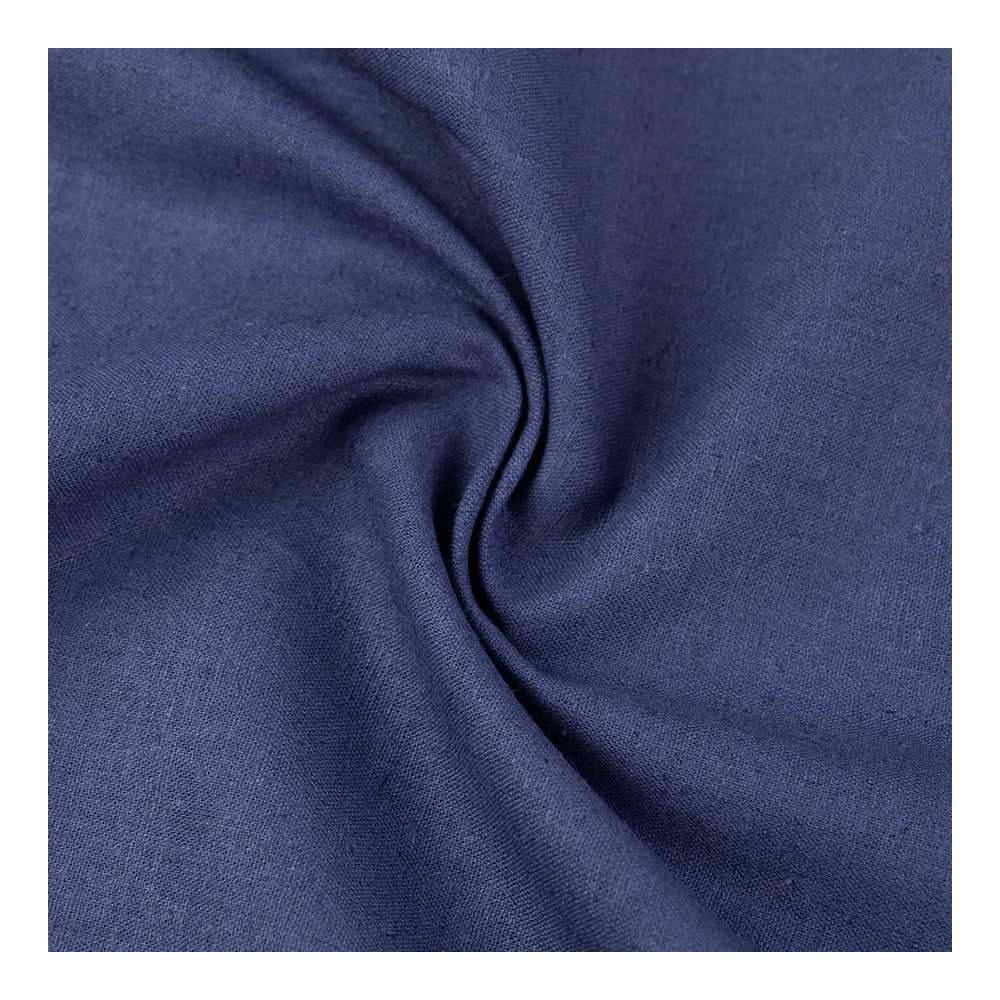 51008 Wholesale Lightweight Eco-Friendly Soft Comfortable Hemp Organic Cotton Blend Woven Plain Fabric for Dress and Garment