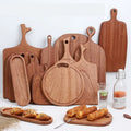 Home Ebony Wooden Cutting Board for Dormitory Fruit Wooden Bread Pizza Baking Chopping Blocks