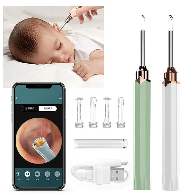Pakiss FY-B600 Excellent Quality Kids Ear Wax Remover Soft Gentle Ear Ear Cleaning Spoon
