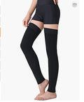 Varicose Veins 15-20mmHg Compression Socks Thigh High Compression Stocking Footless with Silicone Band