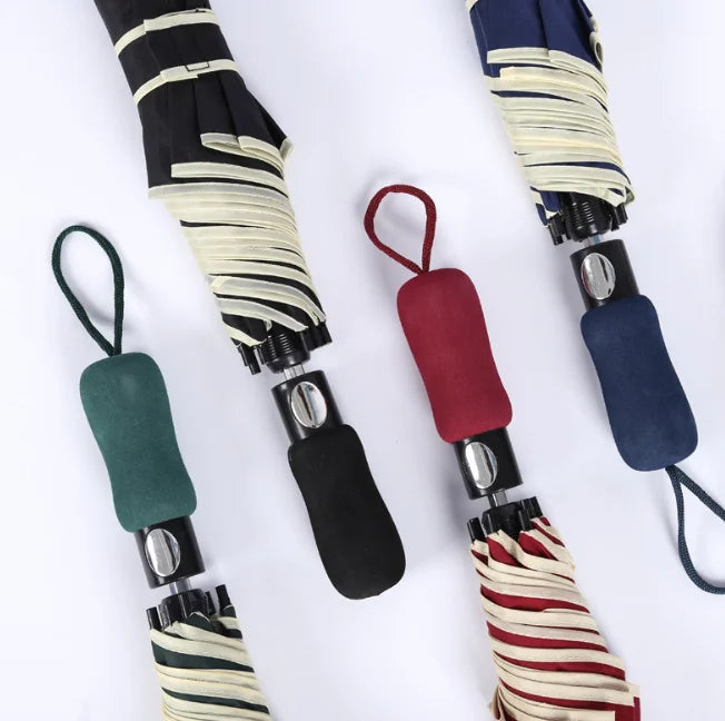 China's Cheap Two-Folding Umbrellas with EVA Handle Sun Rain and UV Protection