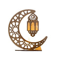 Muslim Festival Home Eid Hanging Ornaments Custom DIY Wood Countdown Calendar Ramadan Table Plaque Ornament Tabletop Decor