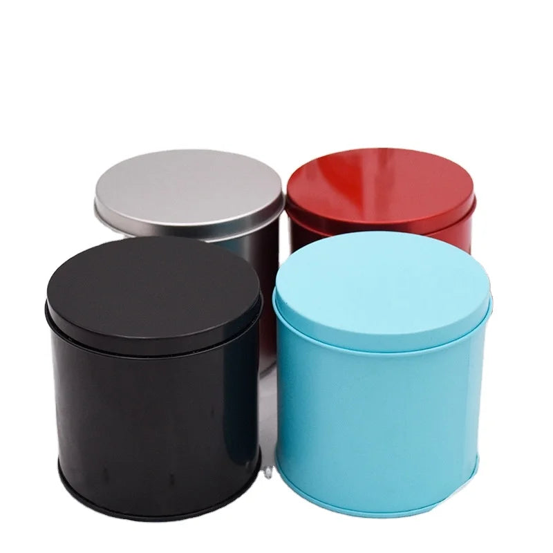 New Arrival  Empty Metal Cosmetic Storage Tin Custom Candle Tea Tins Jar Cans