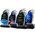 Wholesale Customized Crystal Trophy Glass Awards Trophies Shield Award Supplier for Trophy