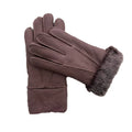 Sample Support Real Australian Double Face Sheepskin Winter Gloves Women Ladies Leather Gloves Warm Woolen Cashmere Mittens
