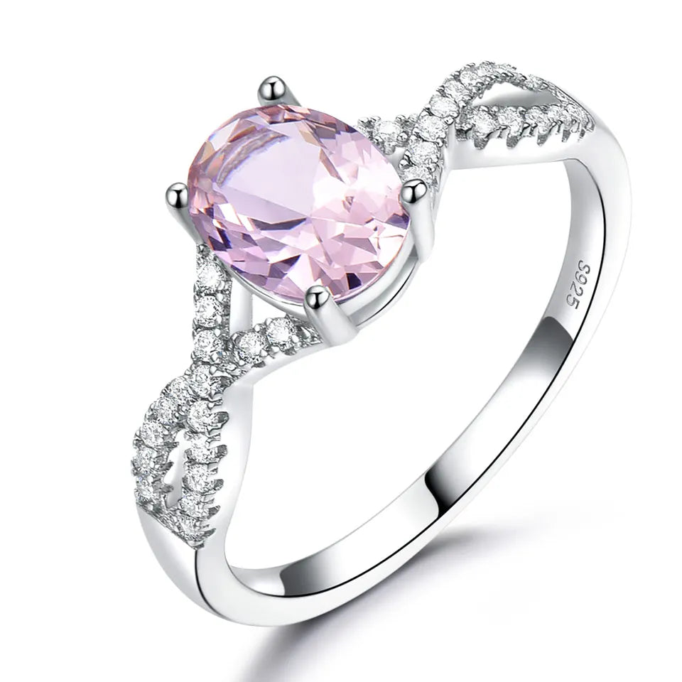 Finger Women's Ring Band Wholesale Jewelry Ring 925 Sterling Silver New Arrival Elegant Zircon Gemstone Rings Cross 1 Pcs Trendy