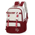 Girls Casual Travel Daypack Oxford Waterproof Geometric Zipper 20-36L Large Capacity Softback Fashion Style