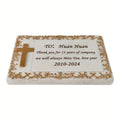 Custom Pet Memorial Resin PlaqueGarden Grave Marker for Dog CatSympathy Gift for PetUnique Remembrance Piece for Outdoor