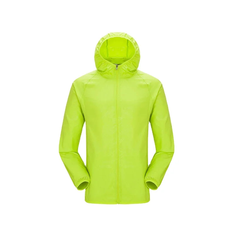 Unisex Outdoor Tactical Clothing UPF30+ Quick Dry Summer Sun Protection Breathable Waterproof Zipper Plus Size Casual Style
