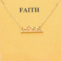 Wholesale Meaningful Faith Necklace Non Tarnish Stainless Steel Necklace Mustard Seeds Moving Mountain Necklace for Women Men
