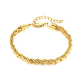 Fashion Stainless Steel Jewelry Snake Chain Gold Plated Bracelets Necklace for Women