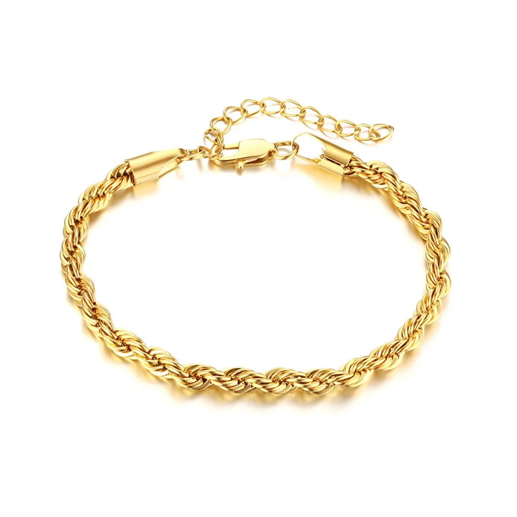 Fashion Stainless Steel Jewelry Snake Chain Gold Plated Bracelets Necklace for Women