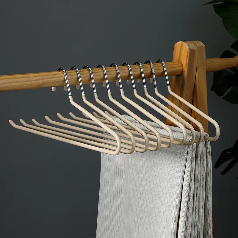 New Metal Open-end Non Slip Slacks Pant Hangers Closet Storage Stainlesssteel Wardrobe Clothes Hanger