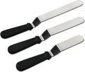 3PCS Baking Supplies Stainless Steel Icing Spatula for Baking Birthday Cake Icing Spatula Kit