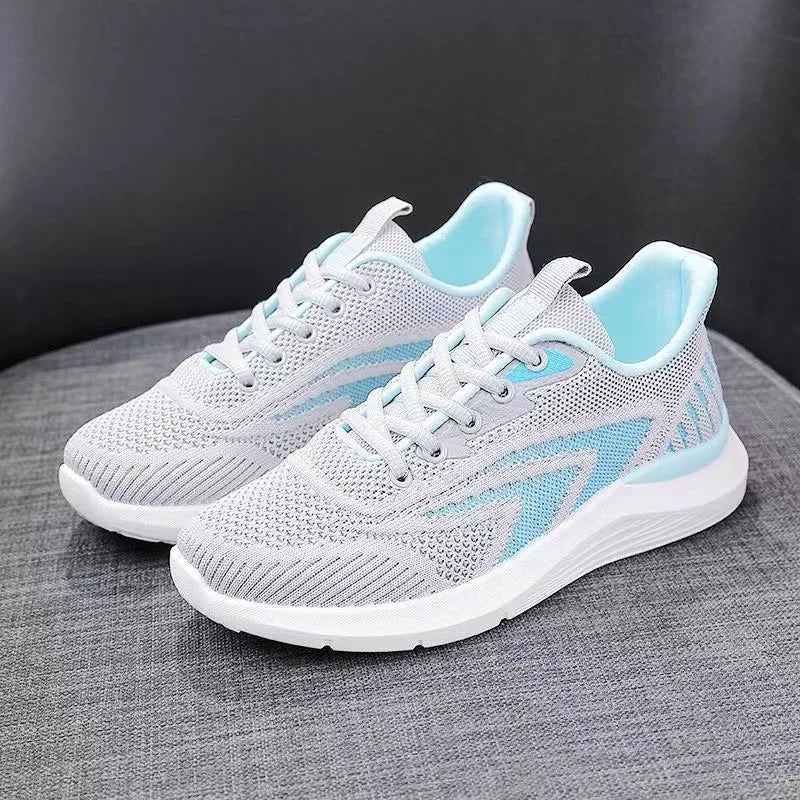China Manufacturer's Ladies Trendy Casual Jogging Sports Shoes Breathable Pvc Insole for Spring and Autumn Walking