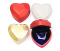 Advanced Heart-shaped LED Light Dual Ring Pendant Necklace Jewelry Box