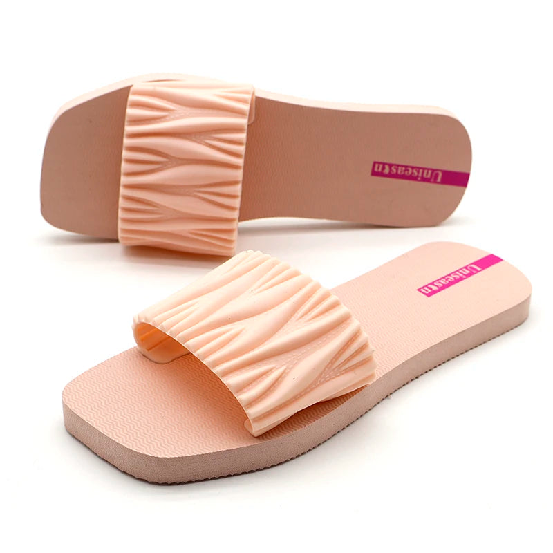 Hot Sale Women's Flat Anti-Slippery Slide Sandals for Summer Spring Autumn-Beach & Outdoor Use