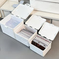 Square Clamshell Storage Box Stationery Card Storage Box Jewelry Multi-function Dust Box