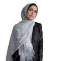 2023 Luxury Feather Chiffon Scarf Hijab Plain Bubble Muslim Women's Shawl Turban for Spring