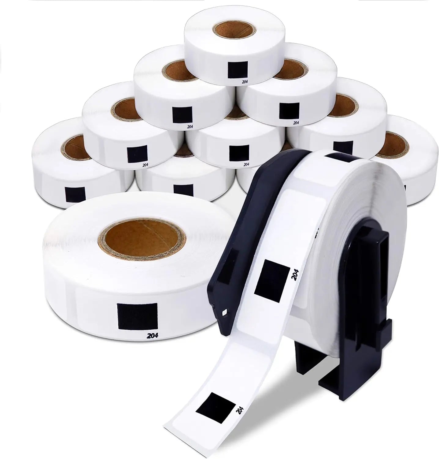 1 Frame Standard Address Label Compatible 1.1" X 3.5" Brother DK-1201 Die-Cut Barcode Multipopurse Label for Brother Printer
