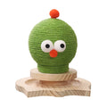 Solid Wood Vertical Cat Scratching Board with Sisal Ball Turntable Pet Cat Climbing Frame Pet Supplies Carton Packaging