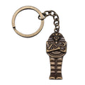 WYSIWYG 45x18mm Antique Silver Plated Antique Bronze Plated Zinc Alloy Egyptian Pharaoh Key Chain Souvenirs Gift P1-ABD-C10581