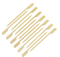 Food Grade 12cm Bamboo Burger Stick with Double Hot Stamped logo
