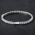 Factory Wholesale Iced Out VVS Moissanite Diamond Tennis Chain Bracelet Real Gold White Gold 6mm 7mm 8mm 9mm Custom 10K 14K Gold
