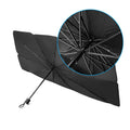 FEAMONT Custom Logo Portable Nylon Car Cover UV Resistant Foldable Windshield Sun Shade Umbrella