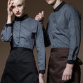 Long Sleeve Men's and Women's Cafe Restaurant bar Catering Waiter Waiteress Uniform
