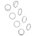 16G Hinged for Women Septum Clicker Rings Segment Nose Hoop Conch Lip Rings Surgical Steel Nose Rings Body Piercing Jewelry