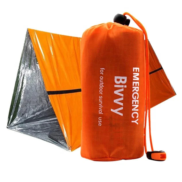 All Weather Survival Shack 2 Person 8' X 5' Mylar Thermal Shelter Tube Emergency Tent