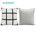 Subbank 9 Panel Sublimation Pillow Case Wholesale White Blank 9 Panel Linen Sublimation Pillow Case