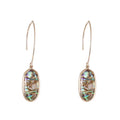 Natural Stone Fashion Gemstone Jewelry Abalone Shell Earrings Eardrop Crystal White Shell Elegant Earrings for Women